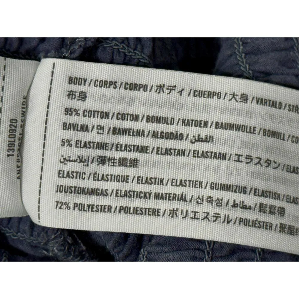 Abercrombie & Fitch Navy Blue Ruffle Sleeveless Cropped Tank Top Crop Top Sz XL - Image 5