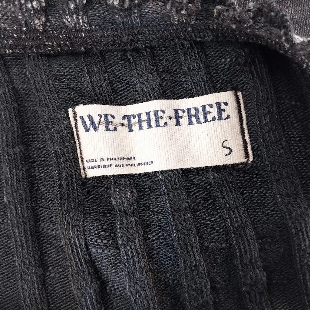 We The Free Meant to Be Ribbed Knit Short Sleeve Cropped Top Cotton Size S - Image 12