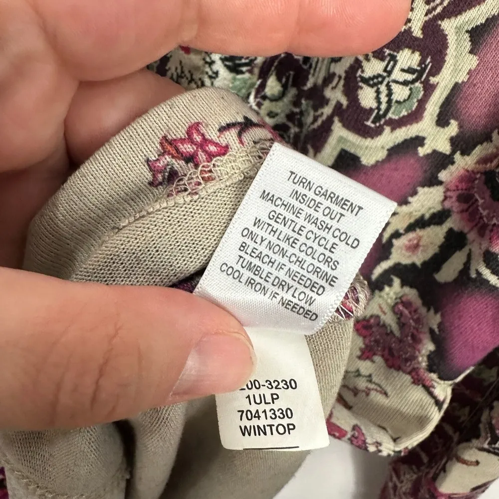 OneWorld Top Women‎ M Whimsigoth Boho Babydoll Tunic Y2K Cottagecore Indie - Image 7