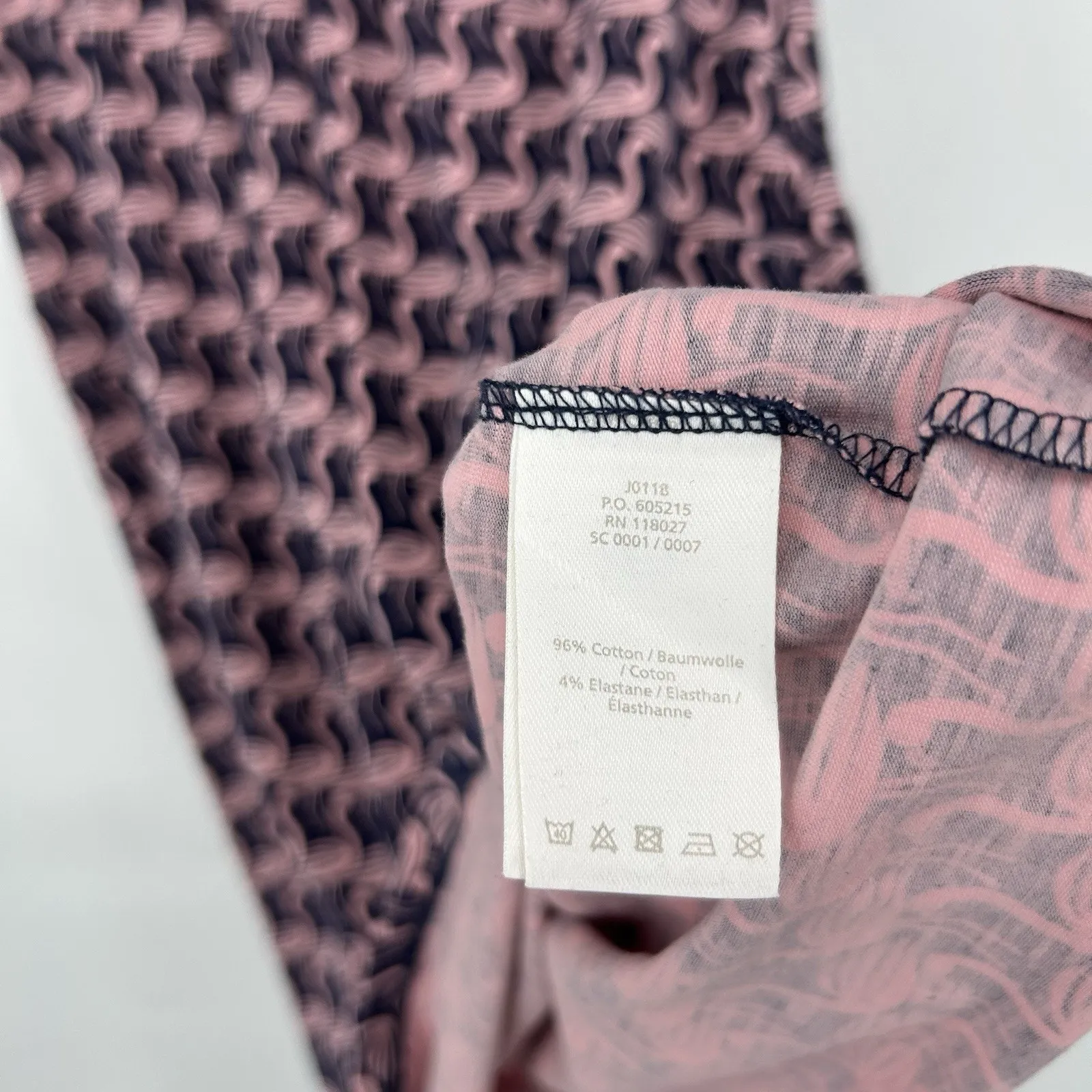 Boden Casual Jersey Every Day Dress Flamingo Print Pink Blue Cap Sleeve Size 4R - Image 9