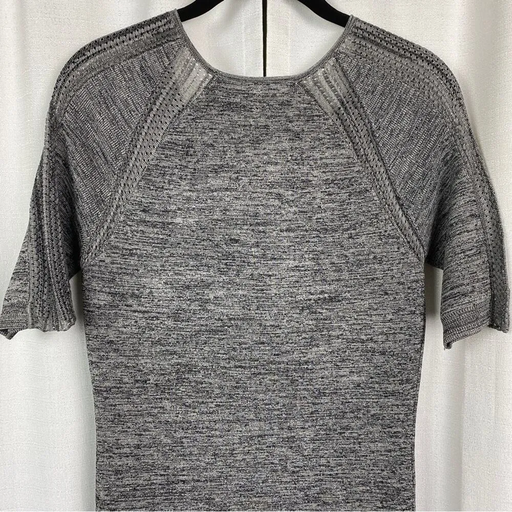 Halston Heritage Heather Gray Fitted Sweater Dress Sz.M NWT - Image 11