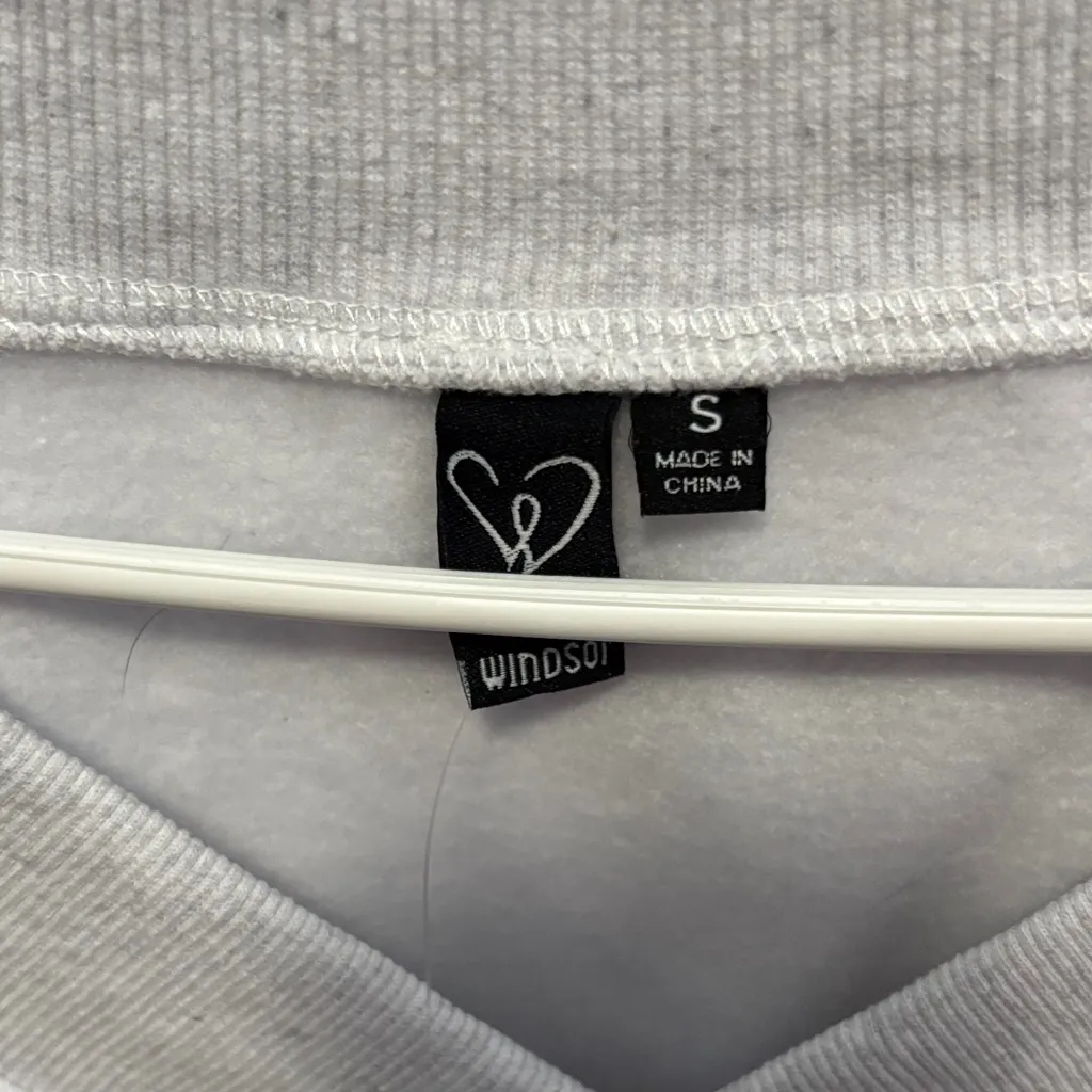 Windsor Light Gray V-Neck Top - Image 2