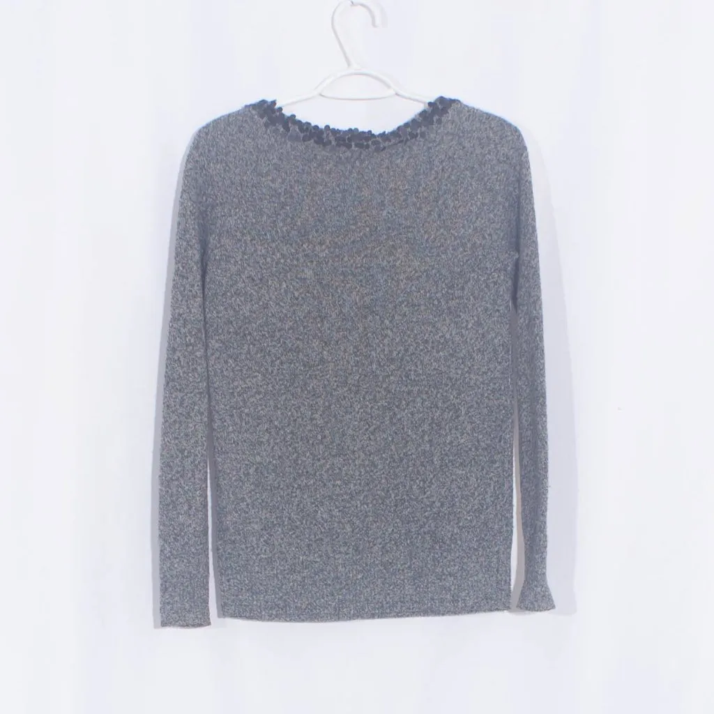 J. CREW 100% Lamb's Wool Sequined Sweater Size XS - Image 3