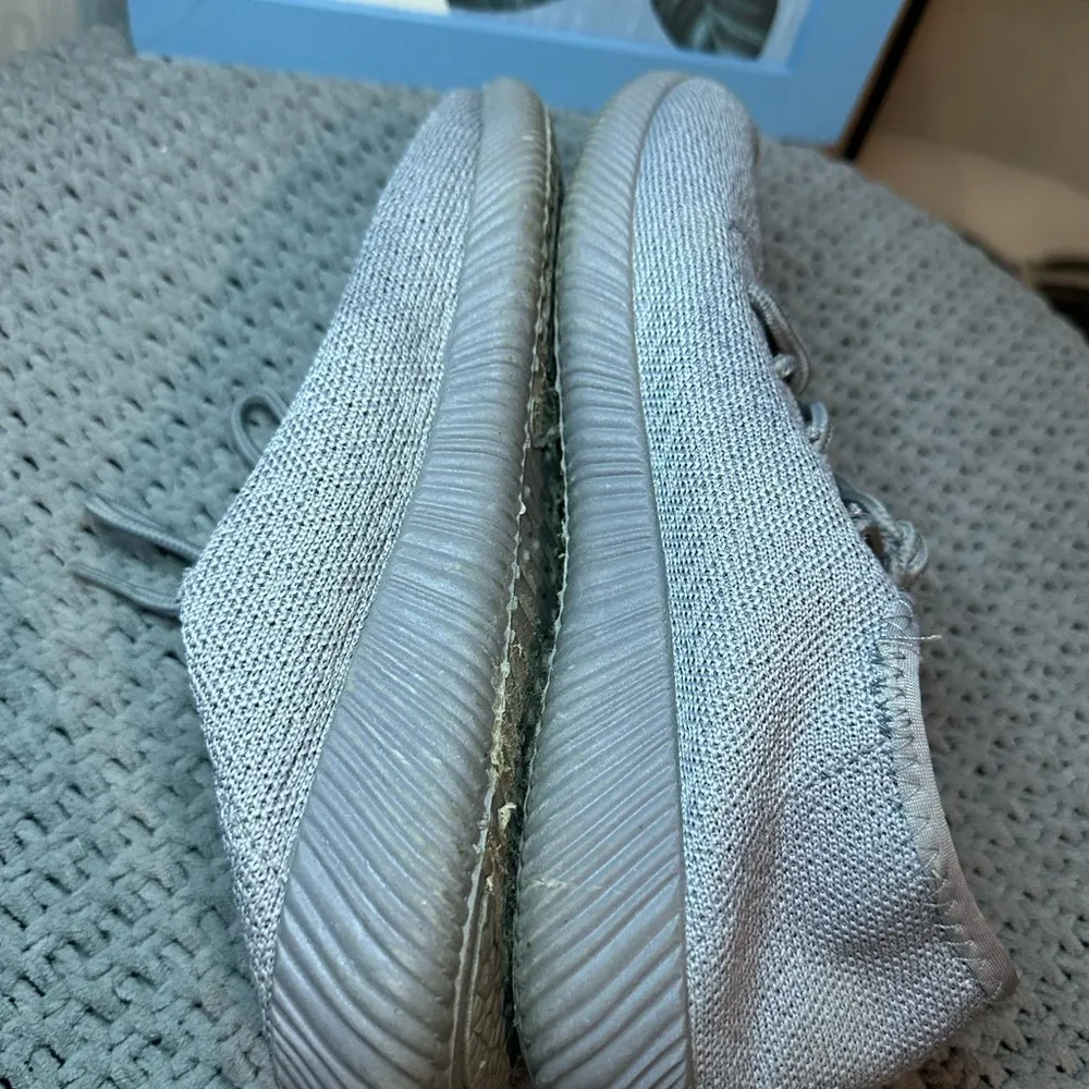 Qupid Gray Knit Workout Shoes Sneakers - Image 4