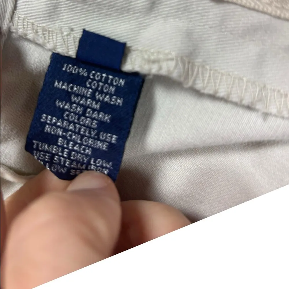 Vintage Ralph Lauren Sport Chino Khaki Baggy High Rise Shorts Women’s Sz 2 Prep - Image 5