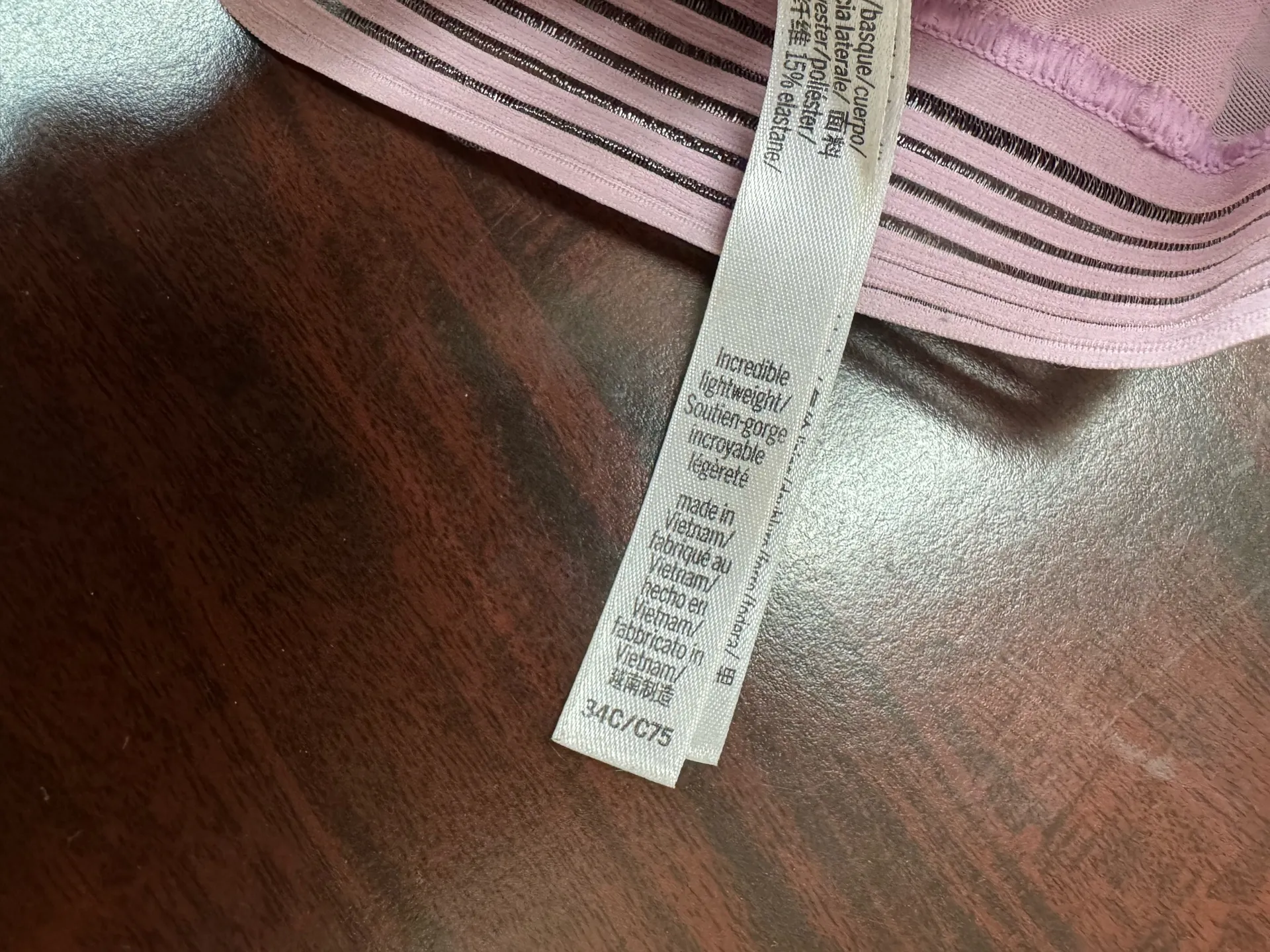 Victoria’s Secret Sport Racerback Incredible Lightweight Sports Bra Size 34C - Image 5