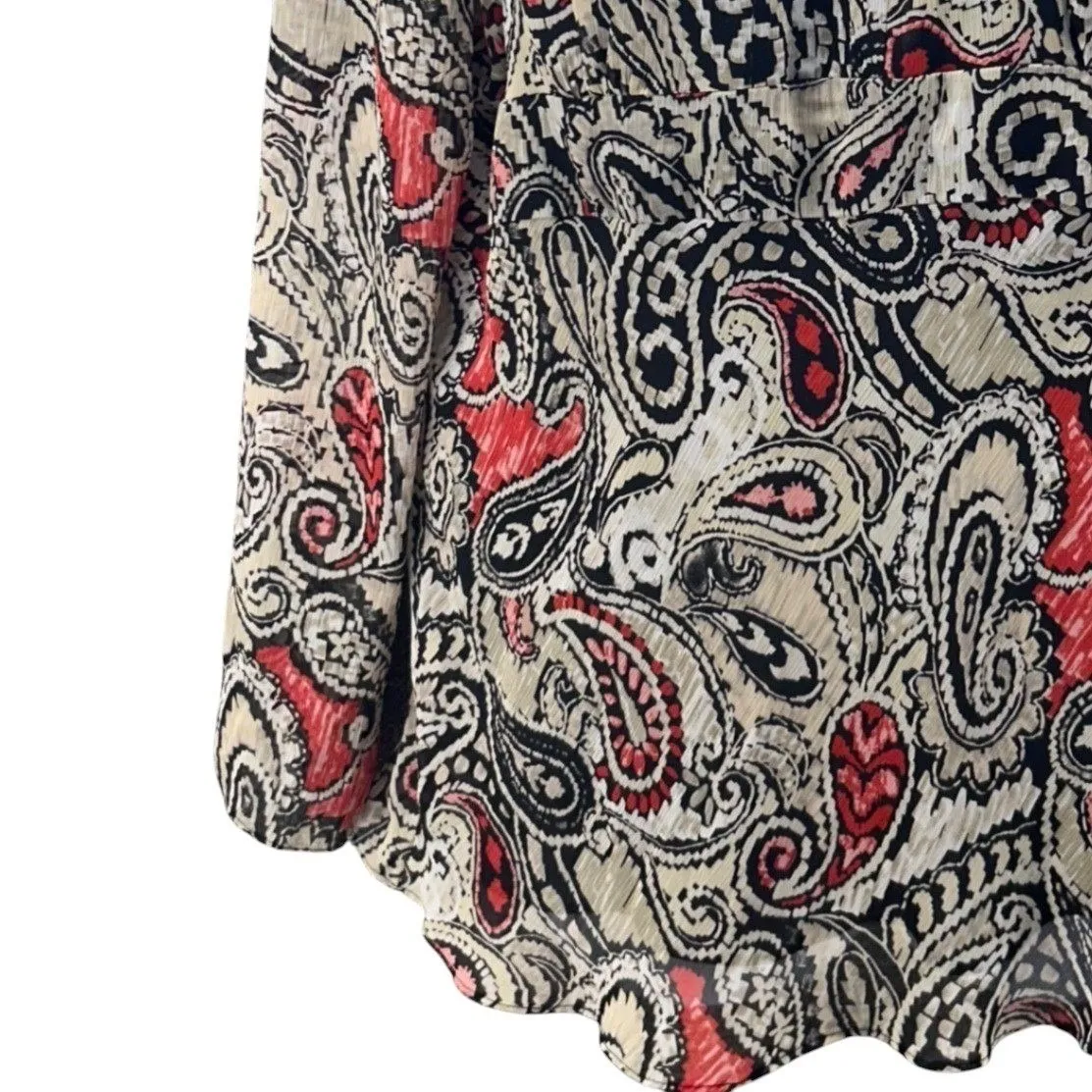 Bob Mackie Vintage y2K‎ Tunic Blouse Gray 18 - Image 4