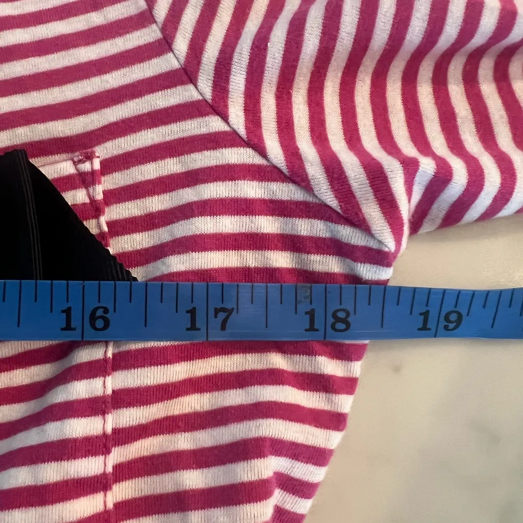 Kate Spade Striped Robe Size XS/S Pink White Black Bow - Image 4