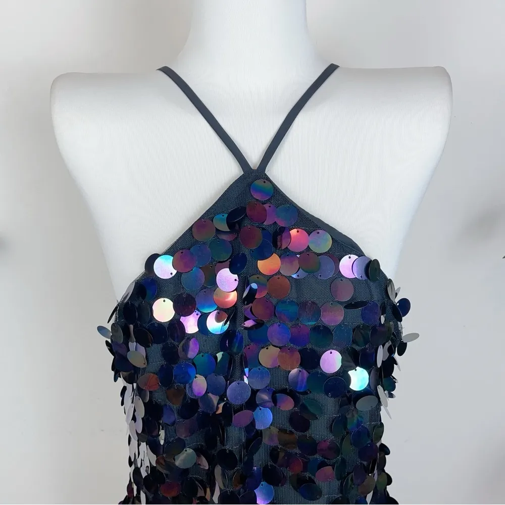 Elliatt Margaret  iridescent paillette embellishments Mini Dress - Image 7