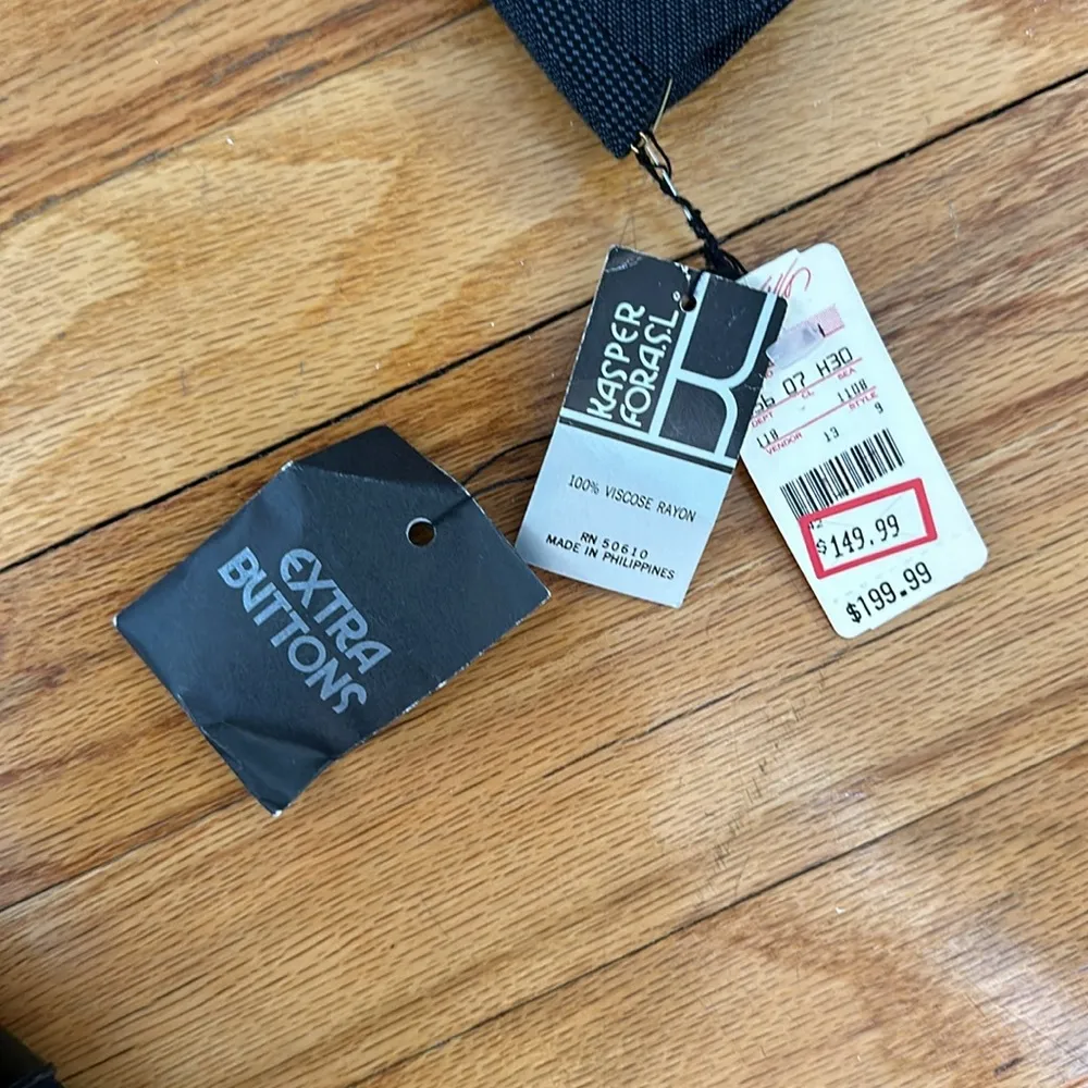 NWT Vintage 90s  for ASL Long Jacket Sz 10 - Image 8