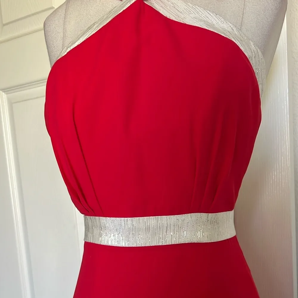 NWT Fame and Partners Red Long Halter Top Dress - Image 4
