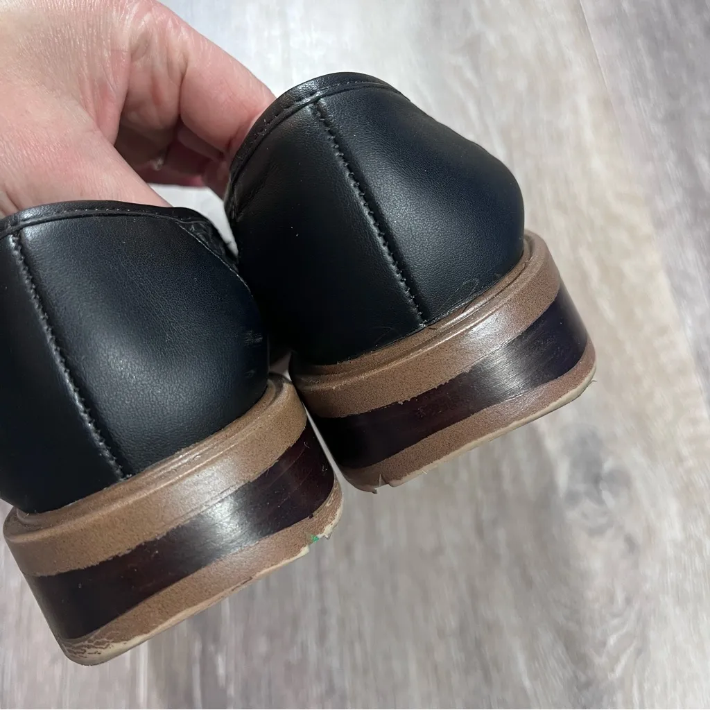 Anthropologie Franco‎ Sarto woven loafers black - Image 6