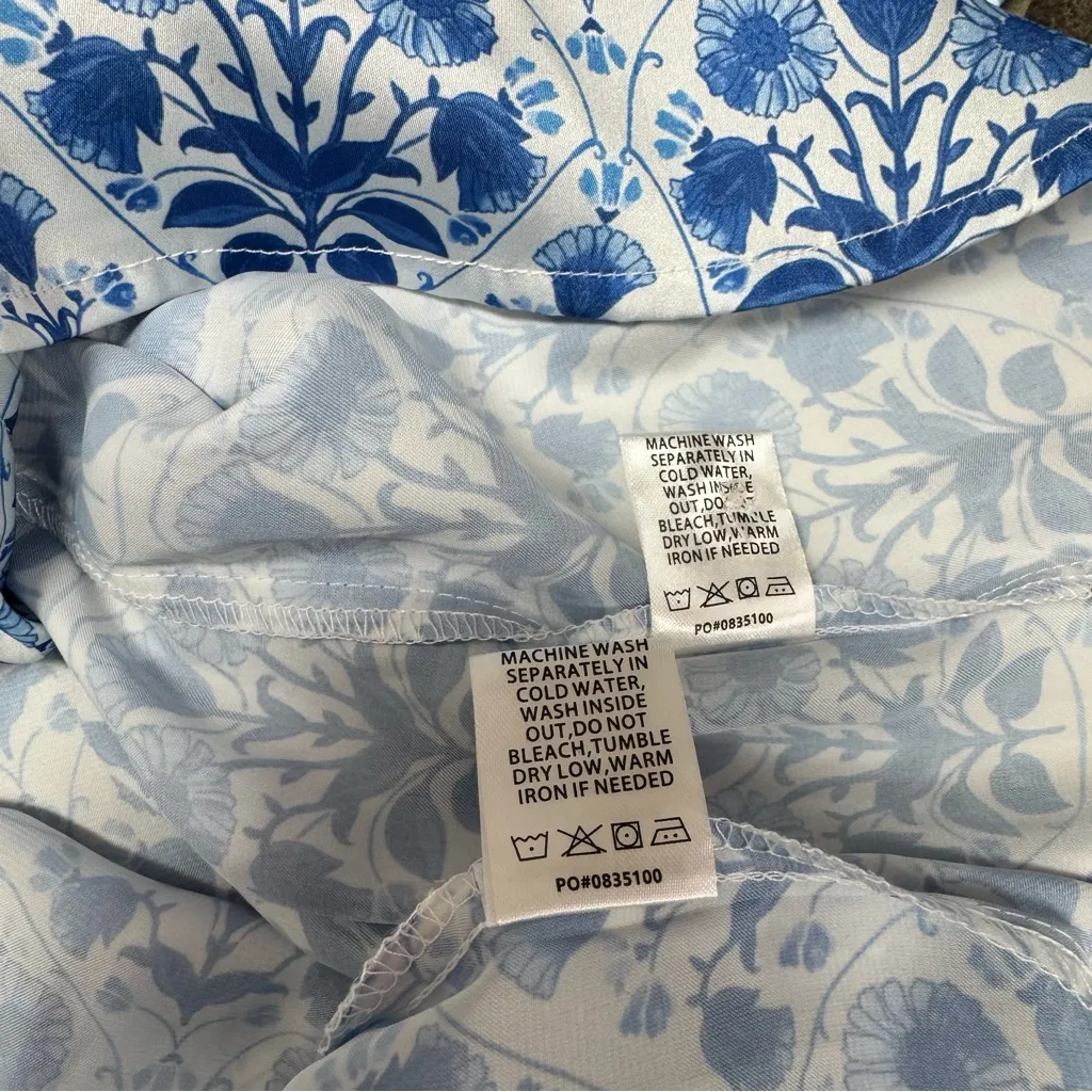 Show Me Your Mumu Daydreaming PJ Shorts Set Blue Teagan Floral Large - Image 10