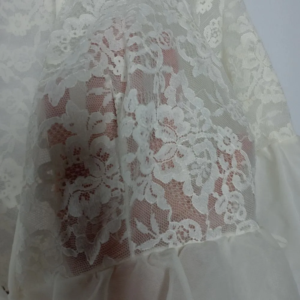 Vintage JR. Bazaar sheer sleepwear cover size 9 White - Image 6