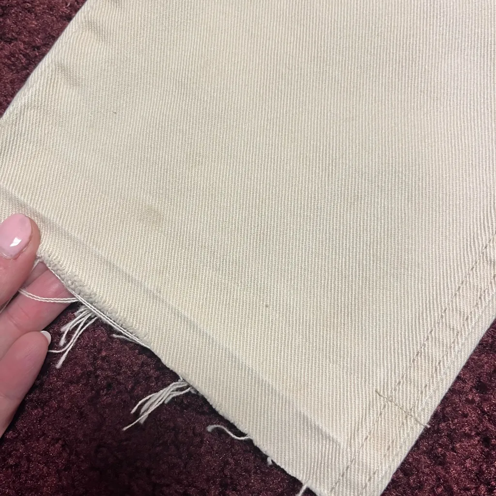 Vintage cream straight leg jeans - Image 3