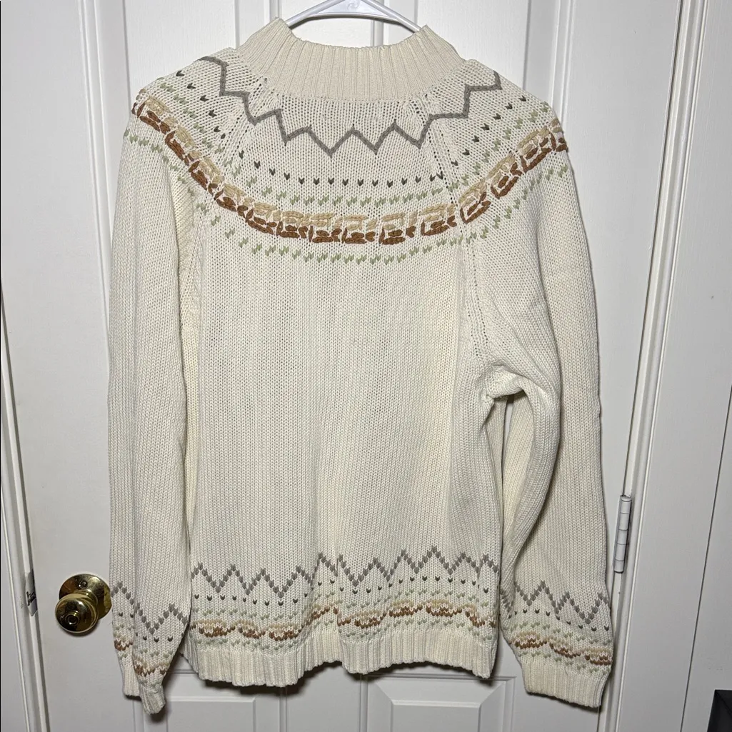 Eddie Bauer Floral Crew Neck Sweater - Image 4