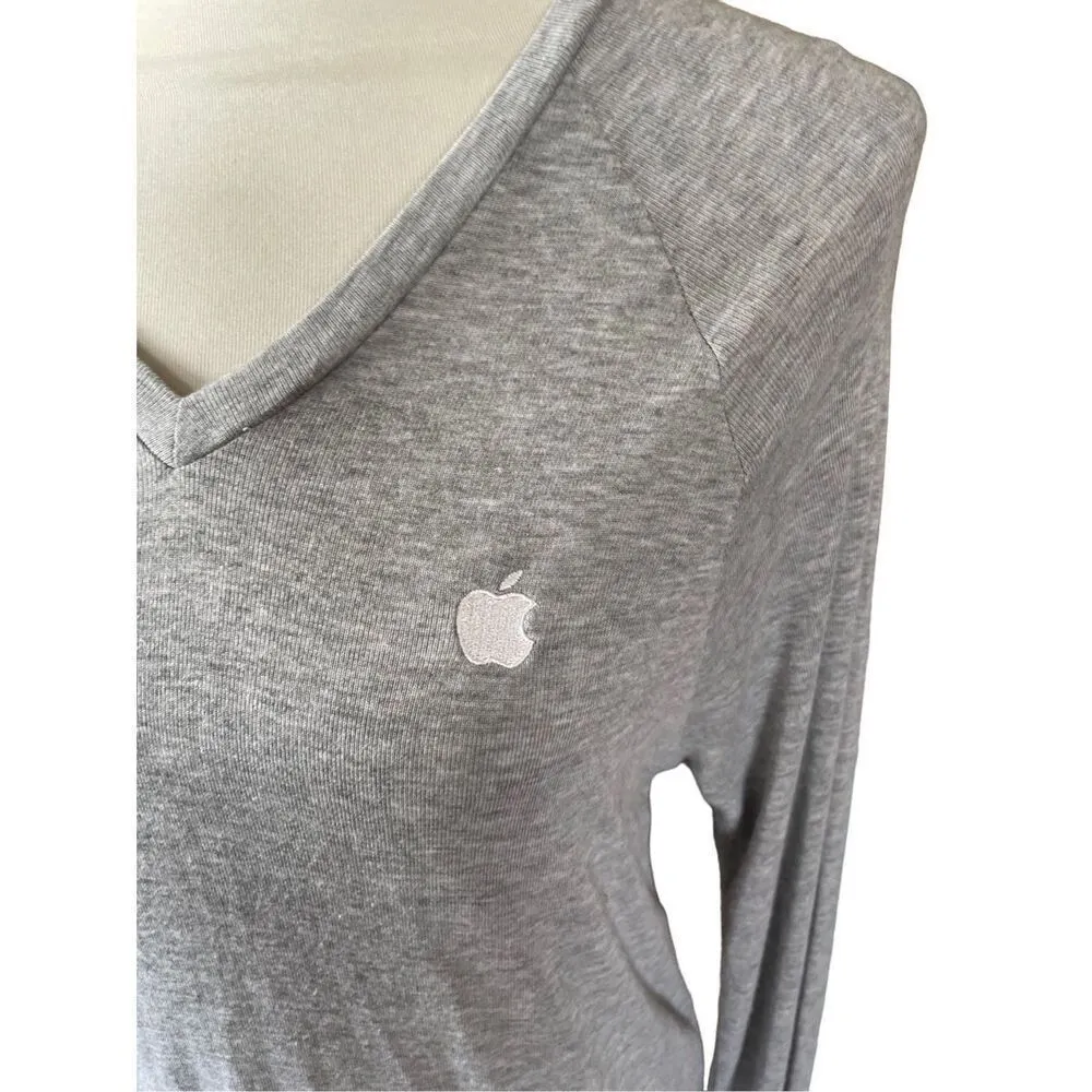 Canvas Gray Long Sleeve Lightweight V - Image 3