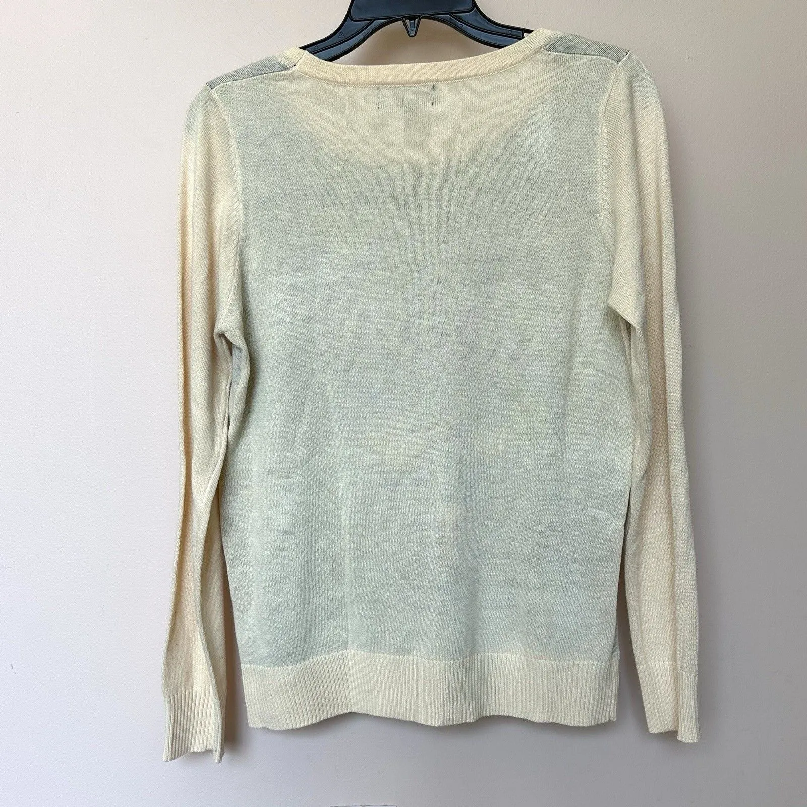 POL Sweater Women’s Med Long Sleeve Pullover Bunny Rabbit Face - Image 3