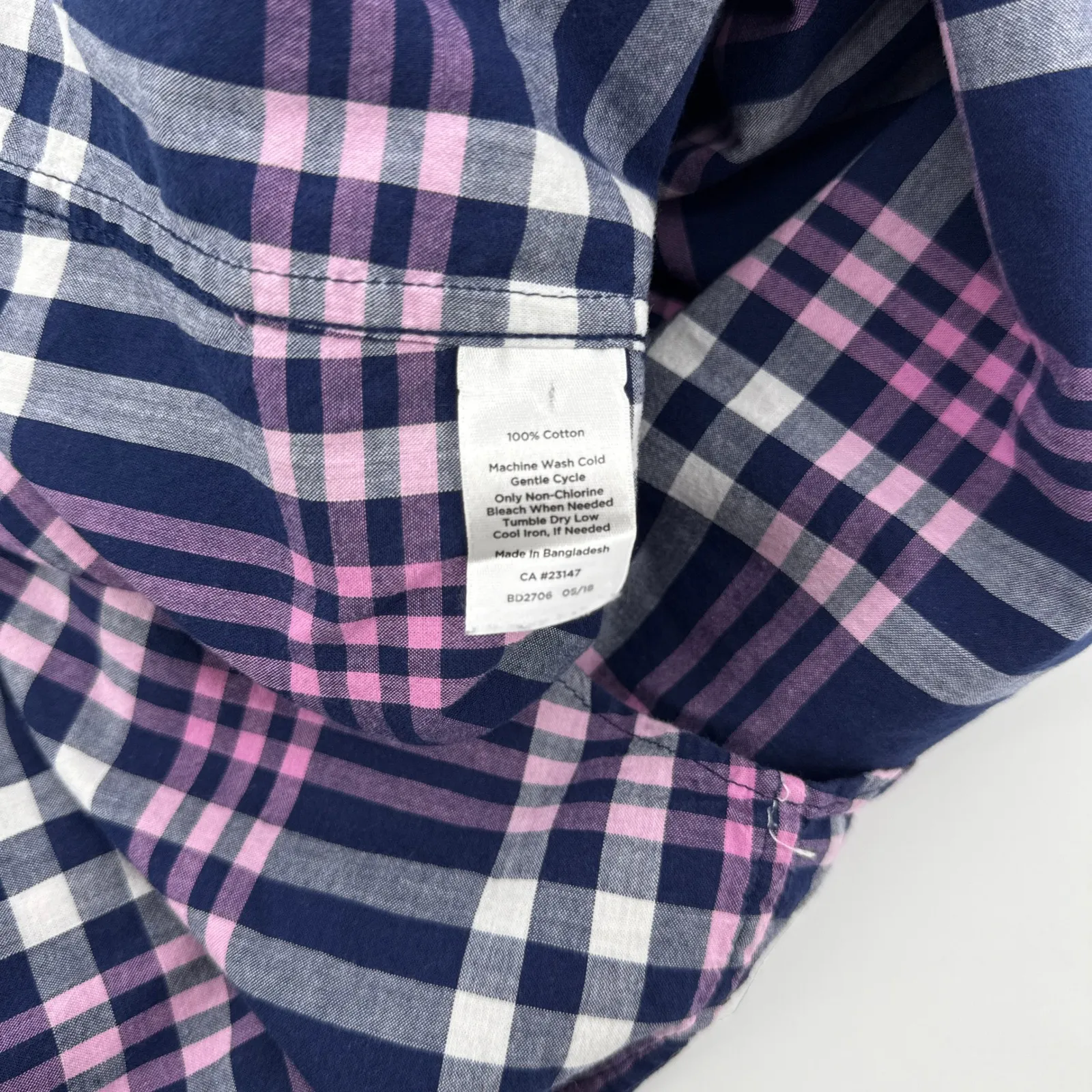 Talbots Woman 2X Button Down Plaid Shirt Long Sleeve Career Casual Top Fall Plus - Image 9