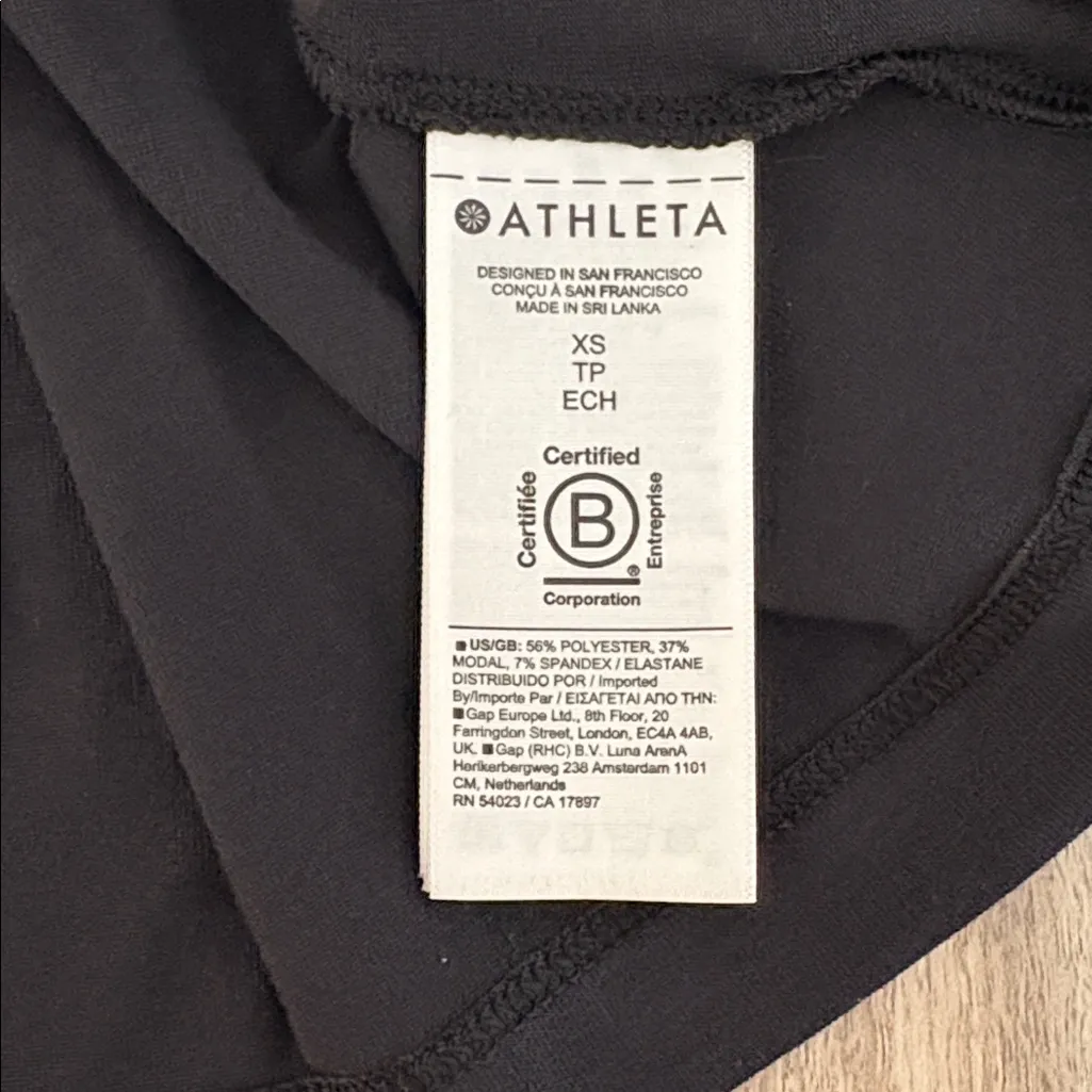 Athleta Air Out Cinch Tank Top Crewneck Sleeveless Pullover Women’s XS Black - Image 6