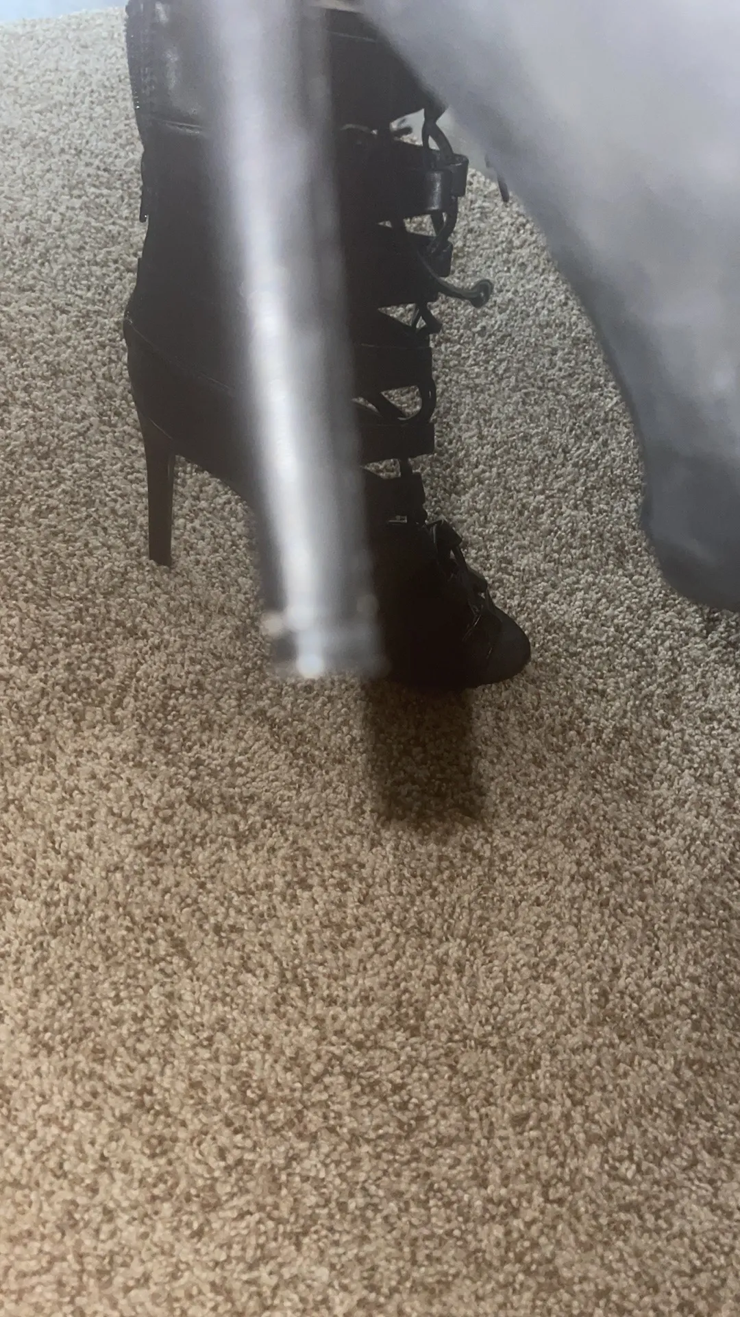 Nikia Lace Up High Heel Sandal Peep Toe Stiletto - Image 7