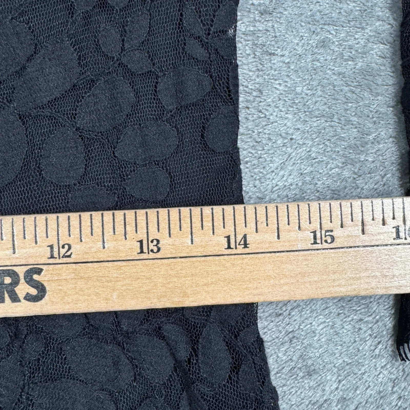 Free People Queens Love Dress Black Lace‎ Fit & Flare Mini 3/4 Sleeve Size 6 - Image 12