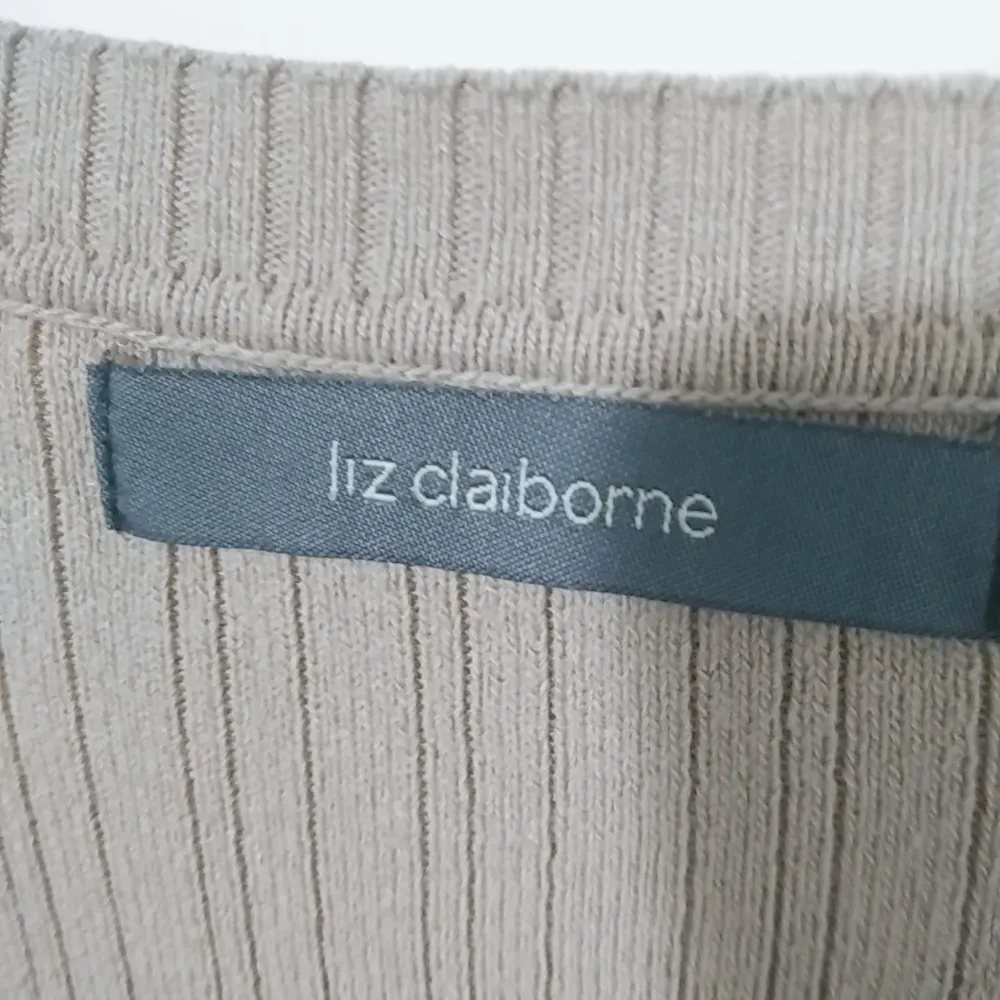 Liz Claiborne 2X Beige Knit Vest Plus - Image 8