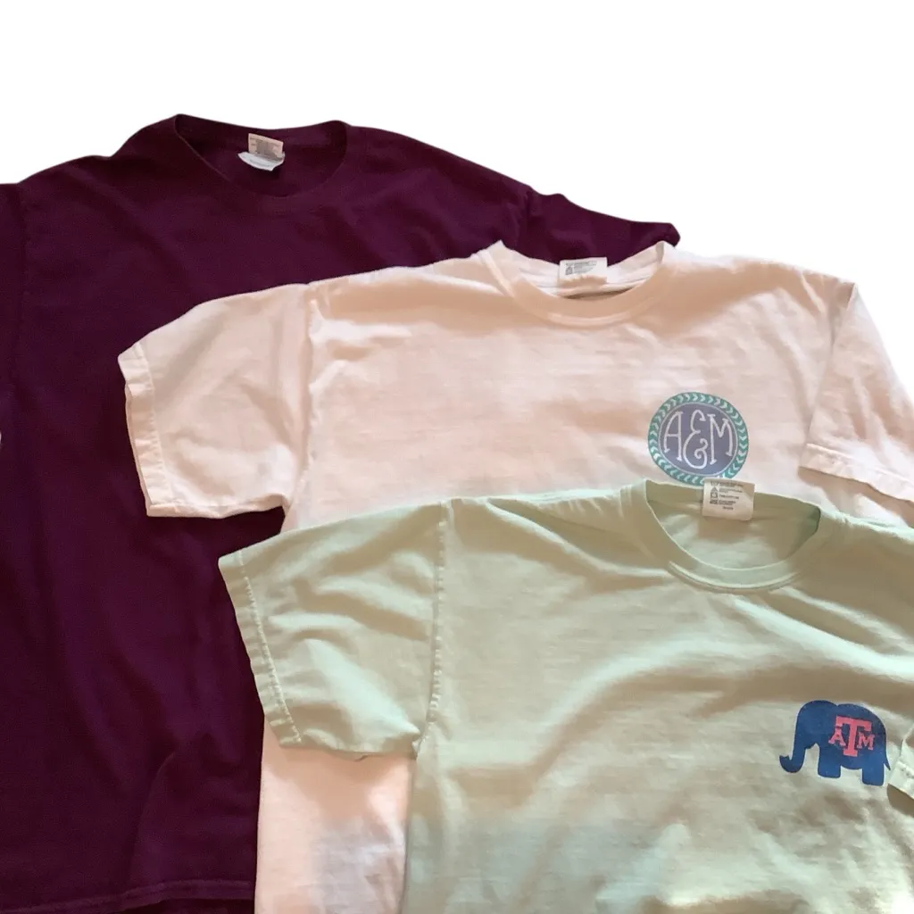 Comfort Colors Texas A&M Aggies Women’s Graphic Tees - ALL 3 one Price Bundle. - Image 3