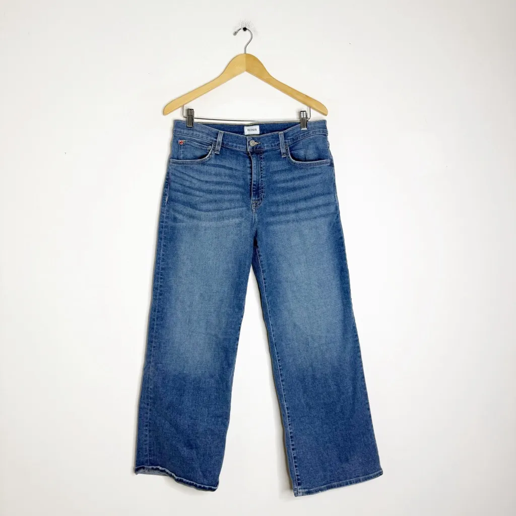 Hudson Rosalie High Rise Wide Leg Ankle Jeans Size 31 - Image 3