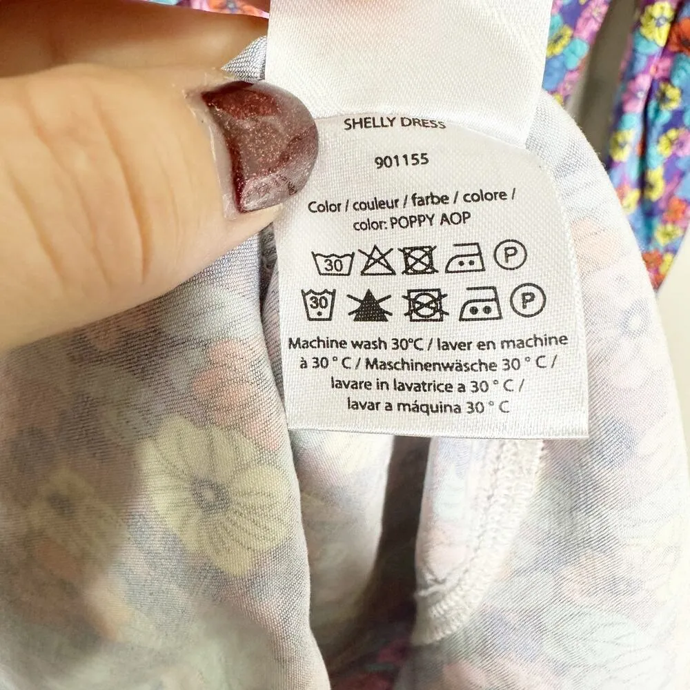 ROTATE Birger Christensen Womens Shelly Puff Sleeve Mini Dress Multicolor Size 8 - Image 9