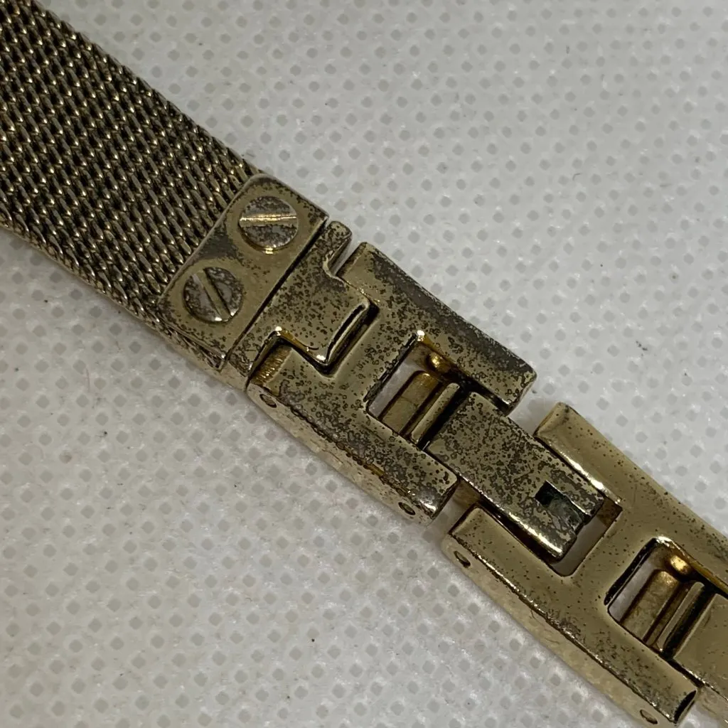 Anne Klein gold tone women’s watch 26mm rhinestones quartz adjustable running - Image 8