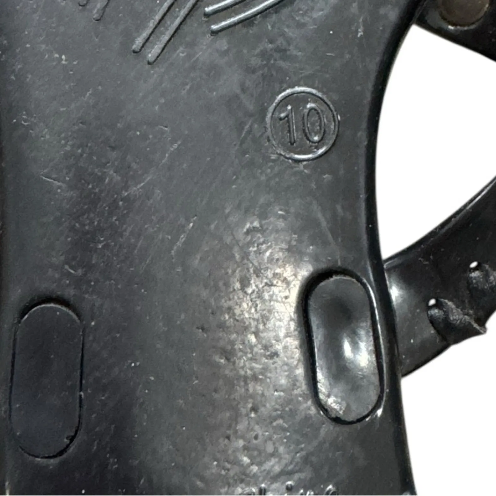 JACK ROGERS Black GEORGICA Women's Jelly Sandals Size 10 - Image 7