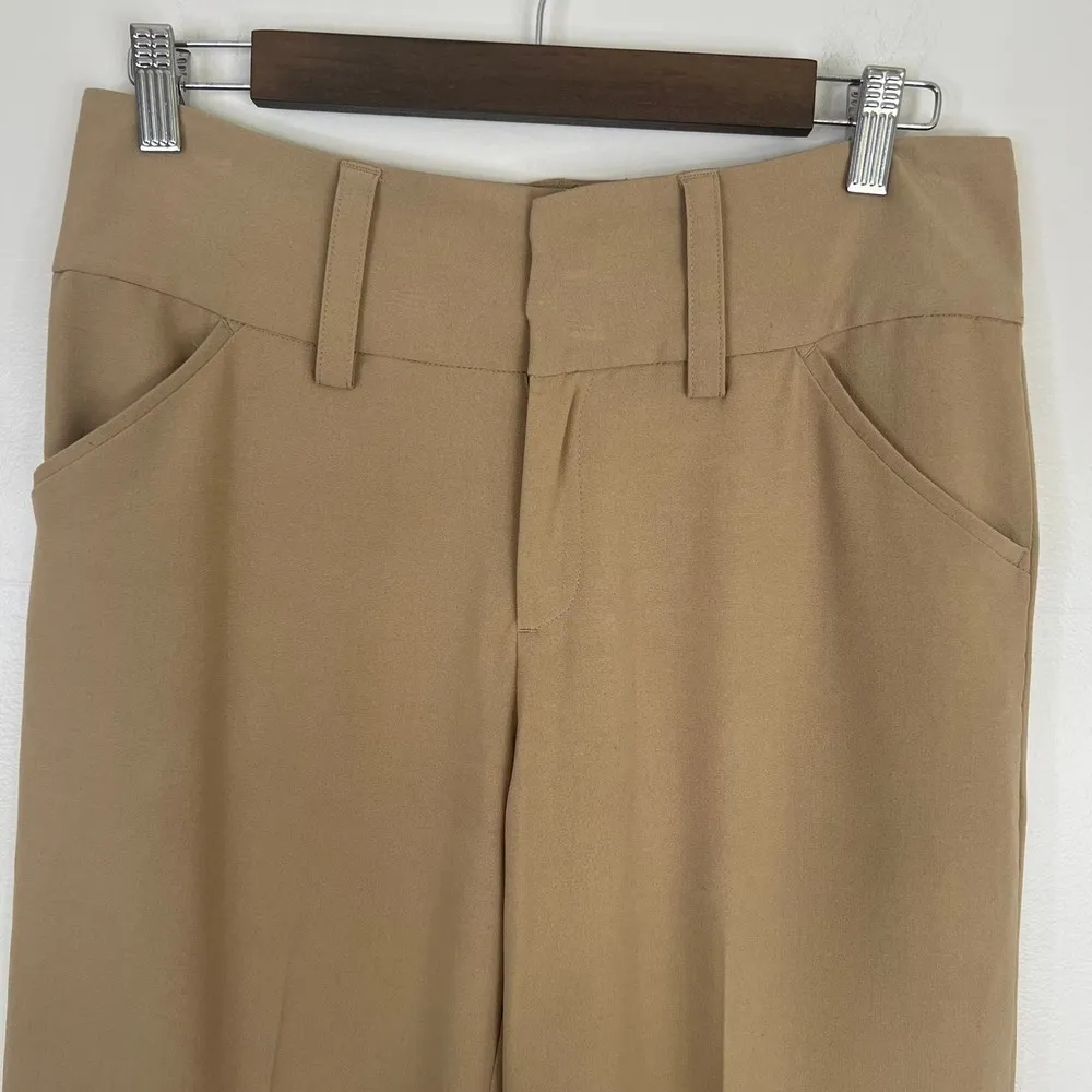 Boston Proper Classic Timless Black Flared Pleated Work Pant Trouser Zip Fly - Image 5