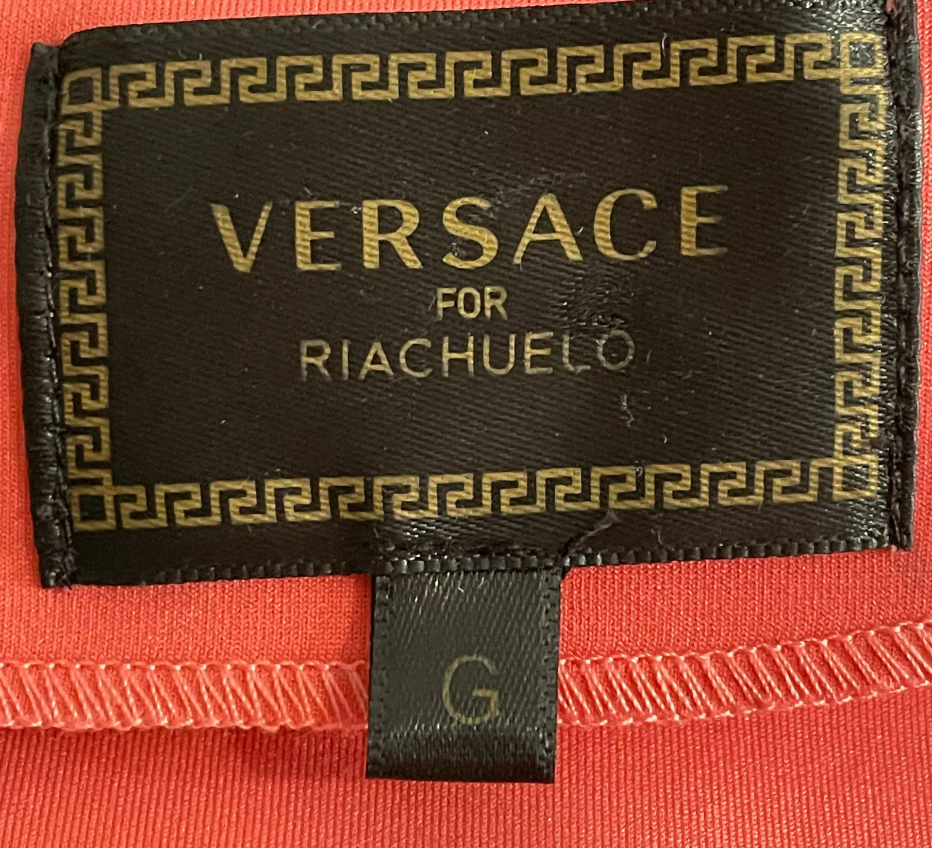 for Riachuelo Coral Croptop With Gold Detail Zipped Back Size Large (G) - Image 14