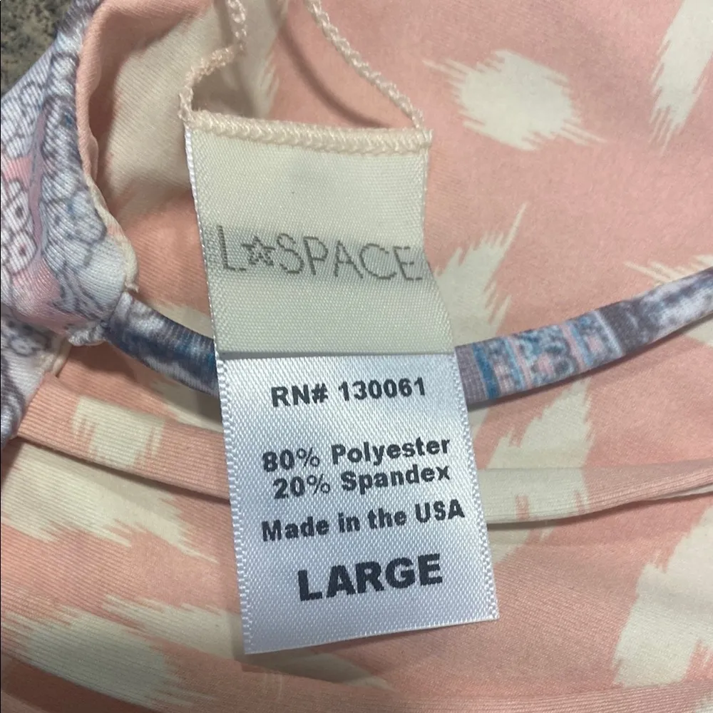 L*Space Pink and Gray Patterned Bikini - Image 3