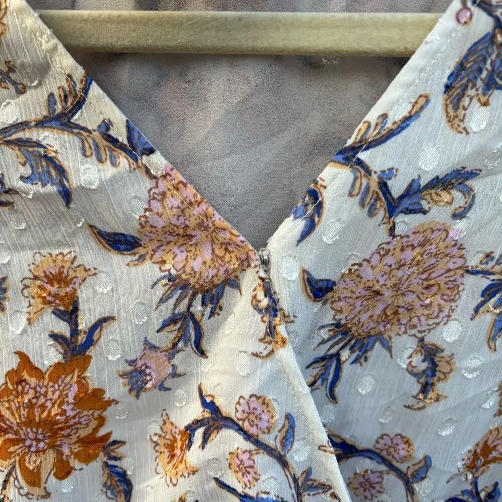 Joie Floral Wrap Blouse / Small - Image 4