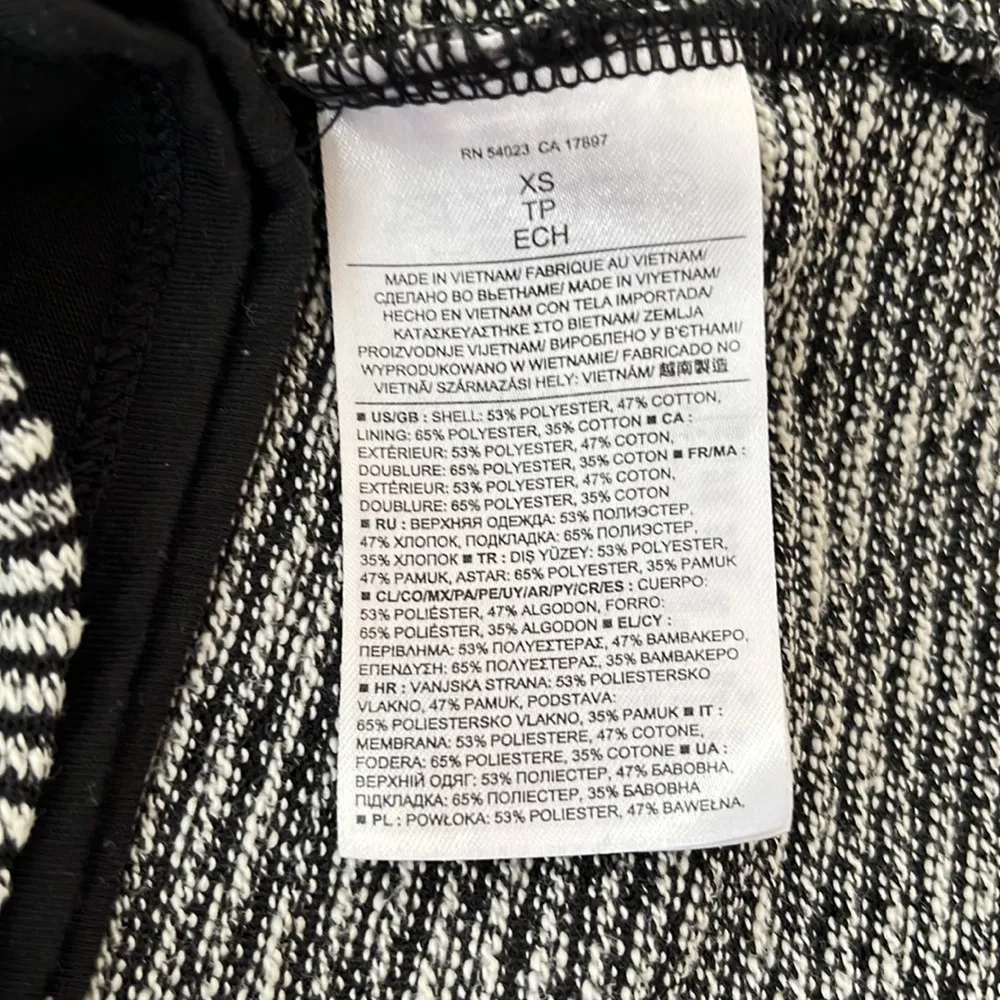 Banana Republic Black & White Striped Knit Maxi Dress XS - Image 11