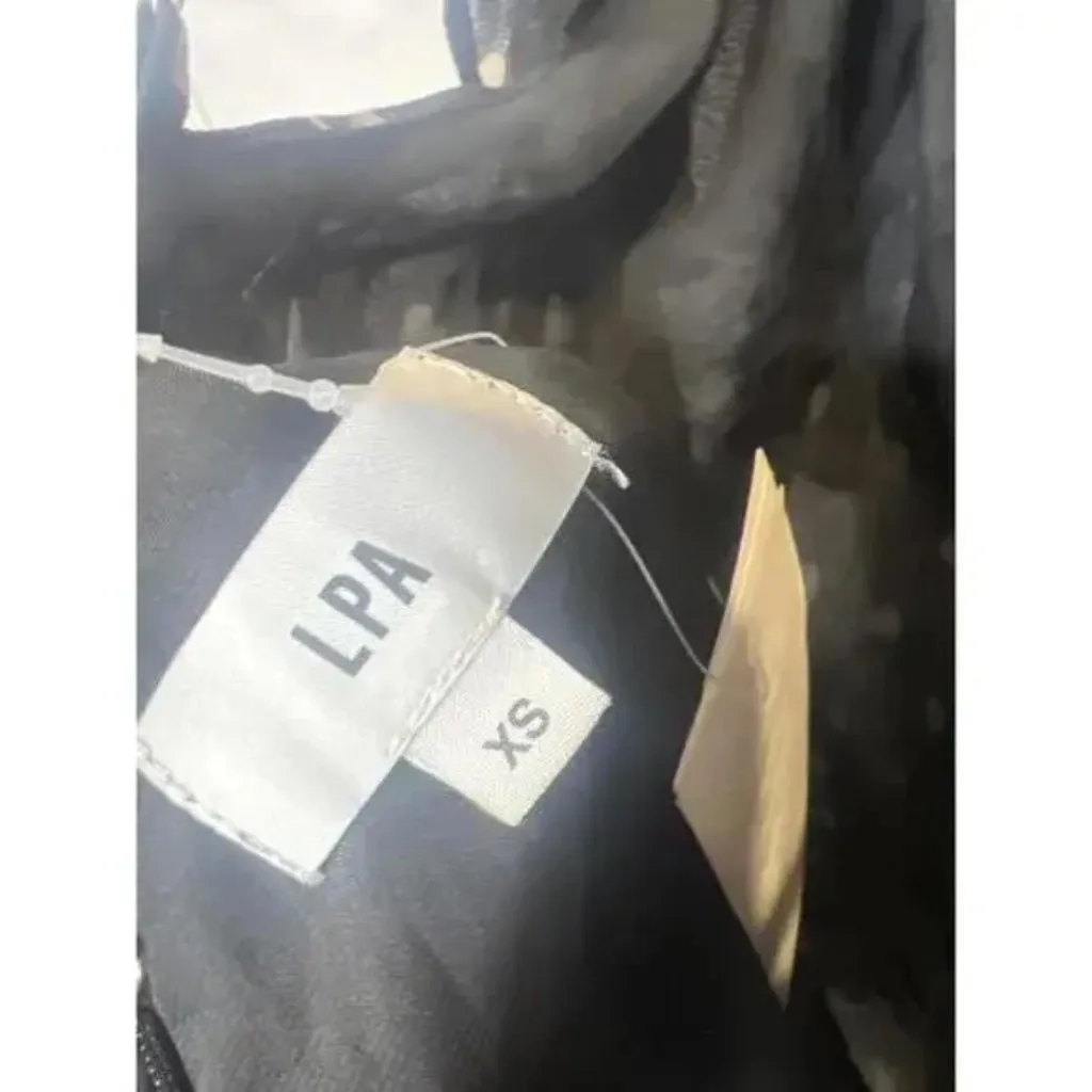 NWT LPA Giulia Mini Dress XS Black White Polka Dot - Image 13