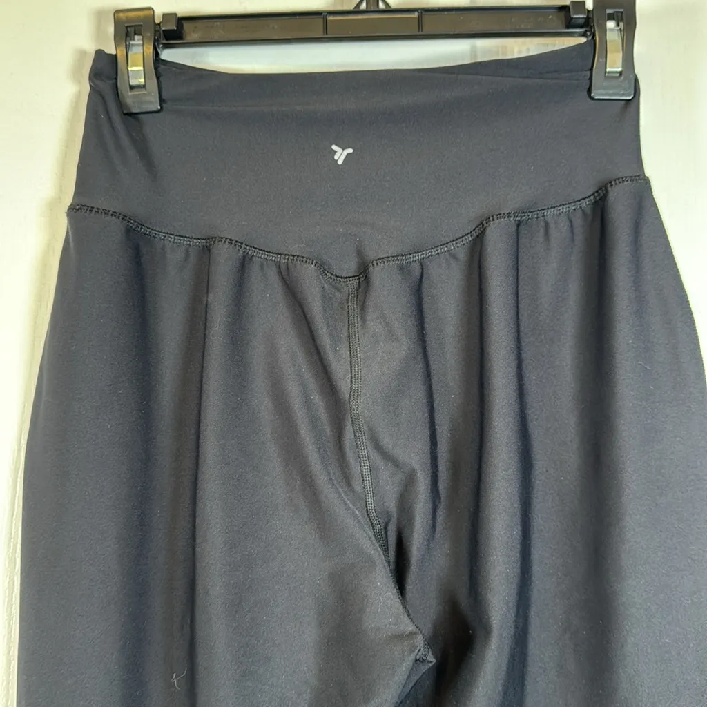 Old Navy Active Powersoft Black Joggers High Rise Leggings Go Dry Size Med #2696 - Image 4