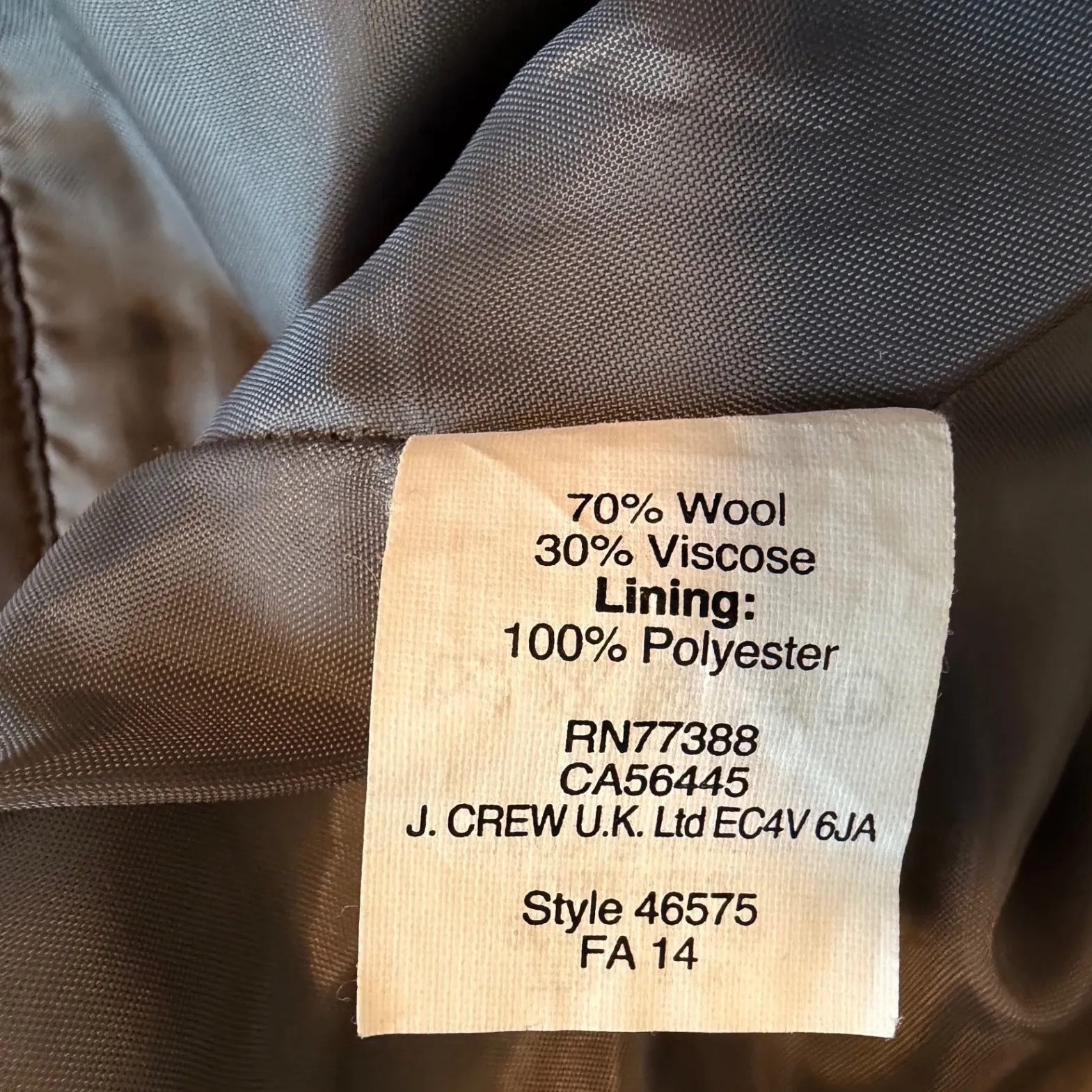 J. Crew The Pencil Skirt Gray Wool Blend Business Casual Size 14 Career Office - Image 5