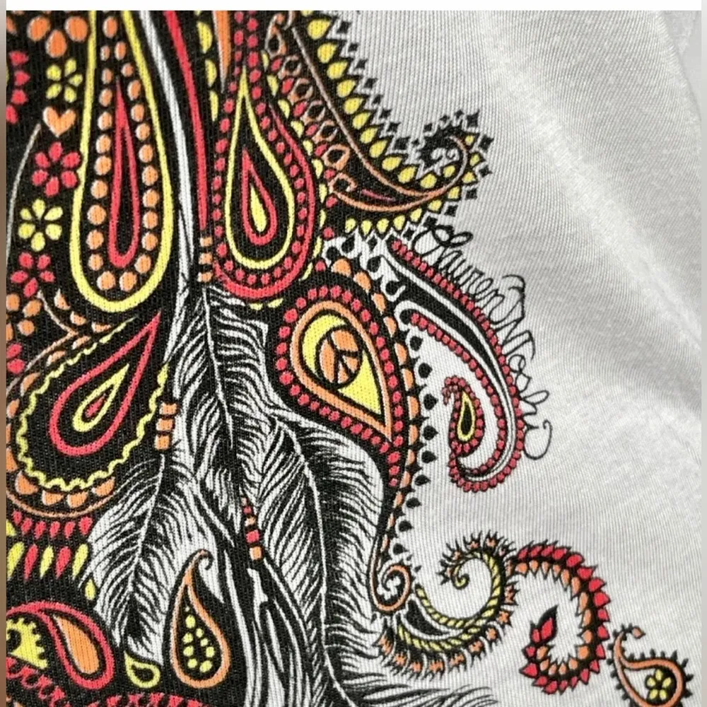 Lauren Moshi Frankie Raglan Baseball Color Gypsy Graphic 3/4 Sleeve Top | NWT - Image 8