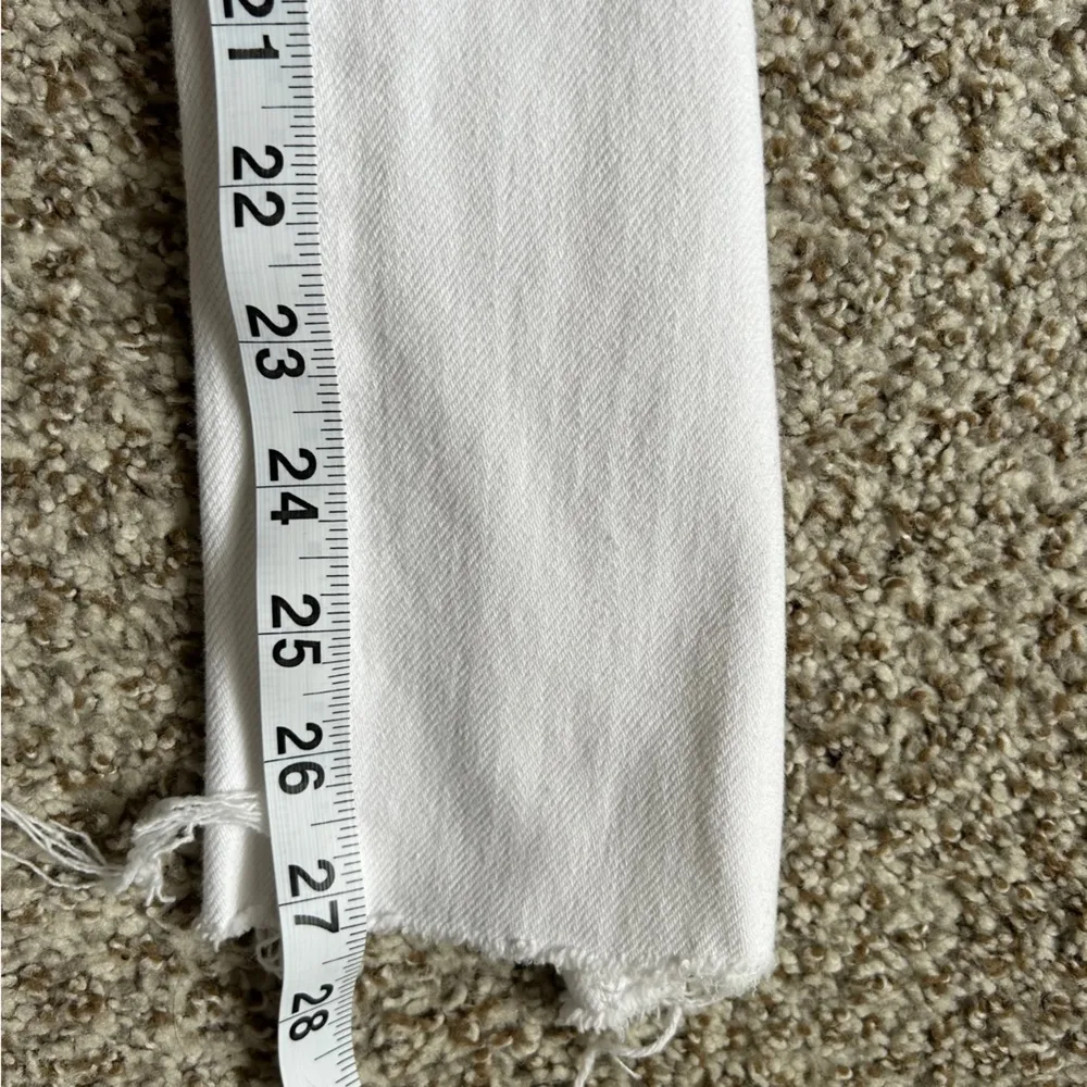 Banana Republic White High Rise Slim Distressed Denim Size 29 Spring Easter - Image 9