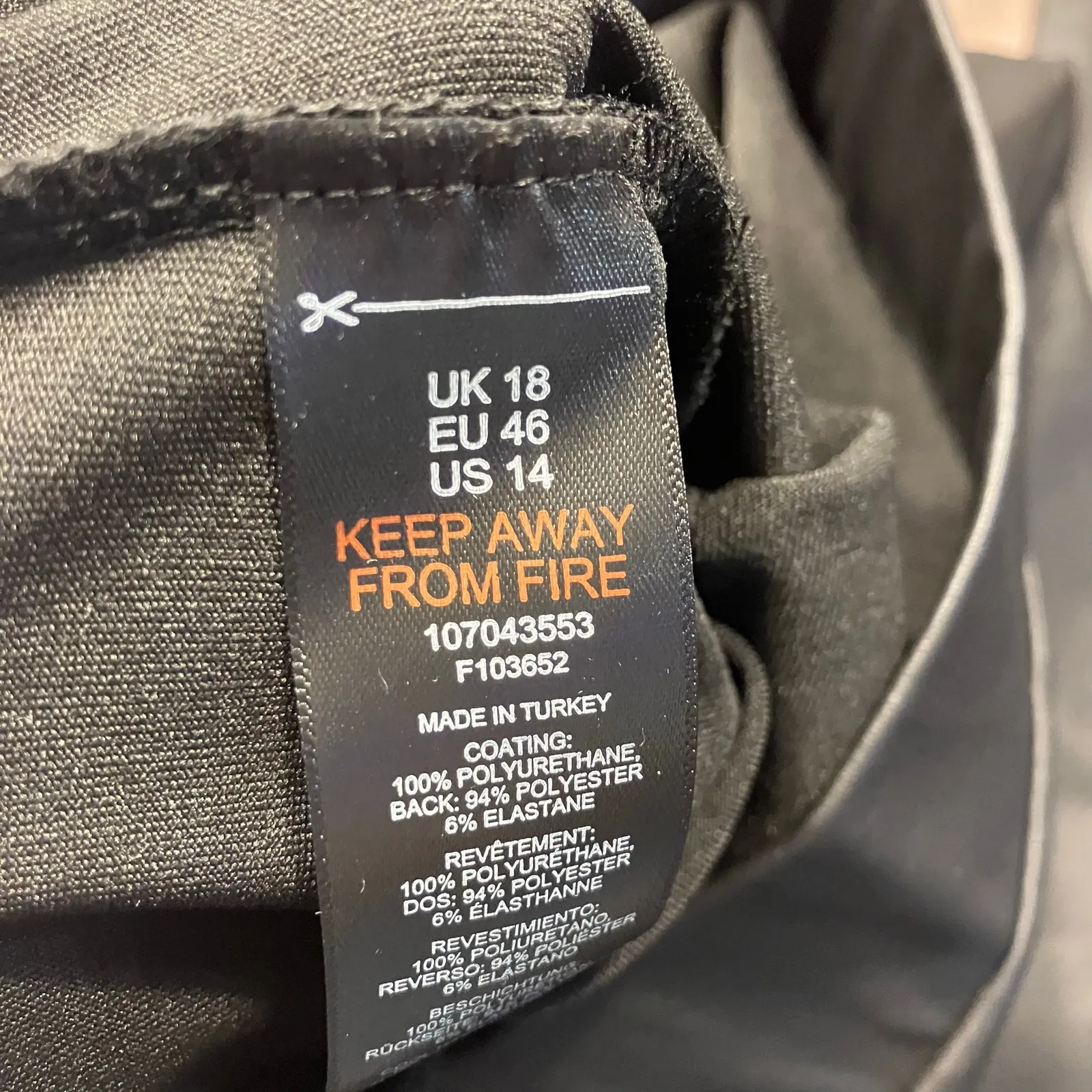 Topshop Maternity Faux Leather Leggings‎ US 14 Black High Rise Stretch Pants - Image 4