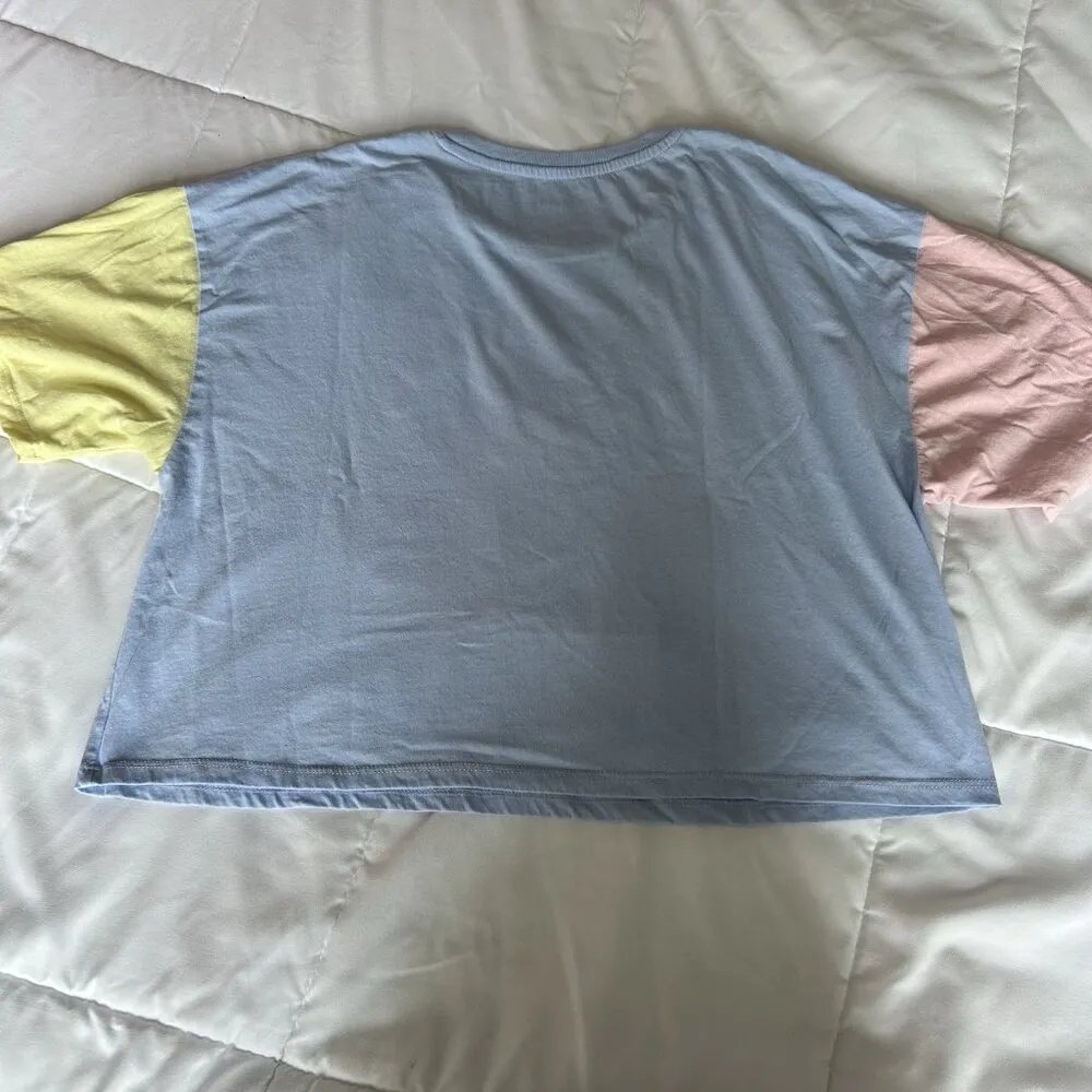 Scooby Doo Lookin Like A Snack Blue Womens Large L Cropped Soft Tee Shirt - Image 6