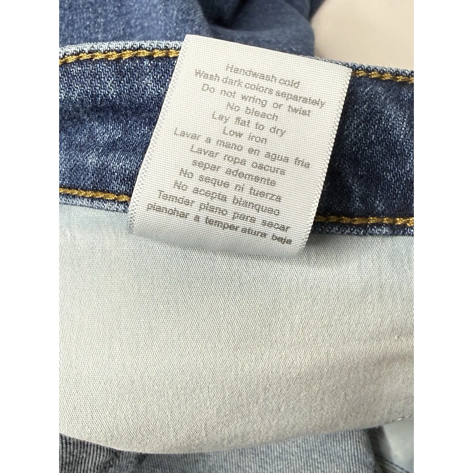 Judy Blue Jeans Womens 15/32 Dark Wash Stretch High Rise Straight Mom Preppy Mod - Image 8