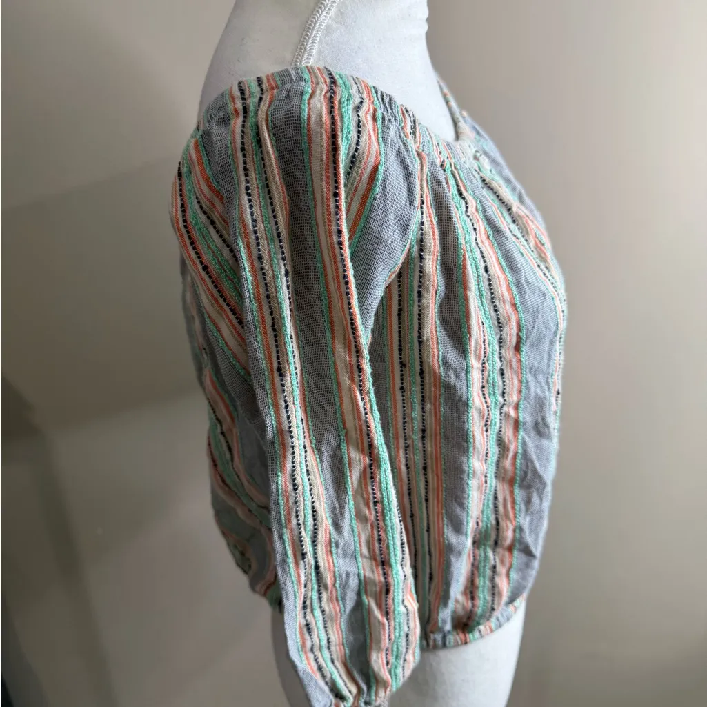 Vintage Charlotte Russe Striped Off-Shoulder Women's Top size medium - Image 8