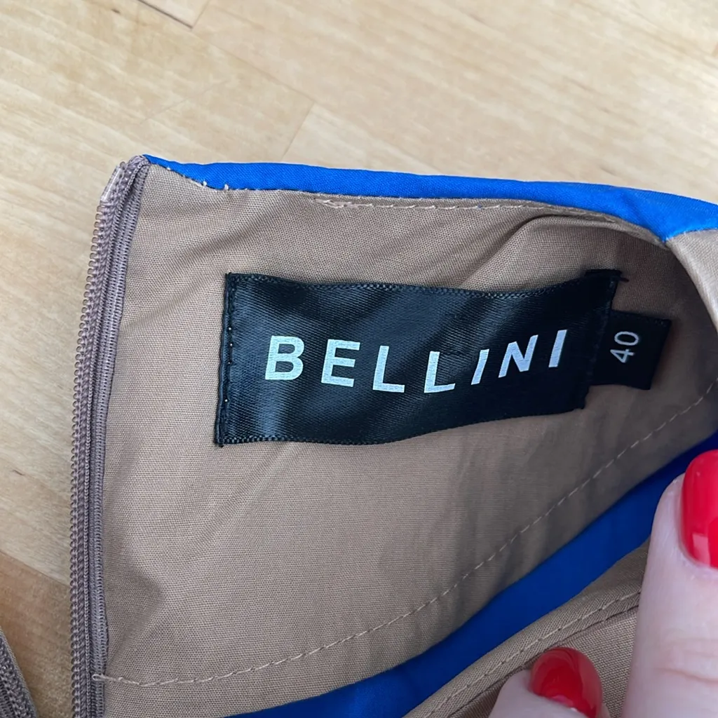 Bellini Colorblock Long Sleeve Midi Dress Tan Size undefined - Image 3