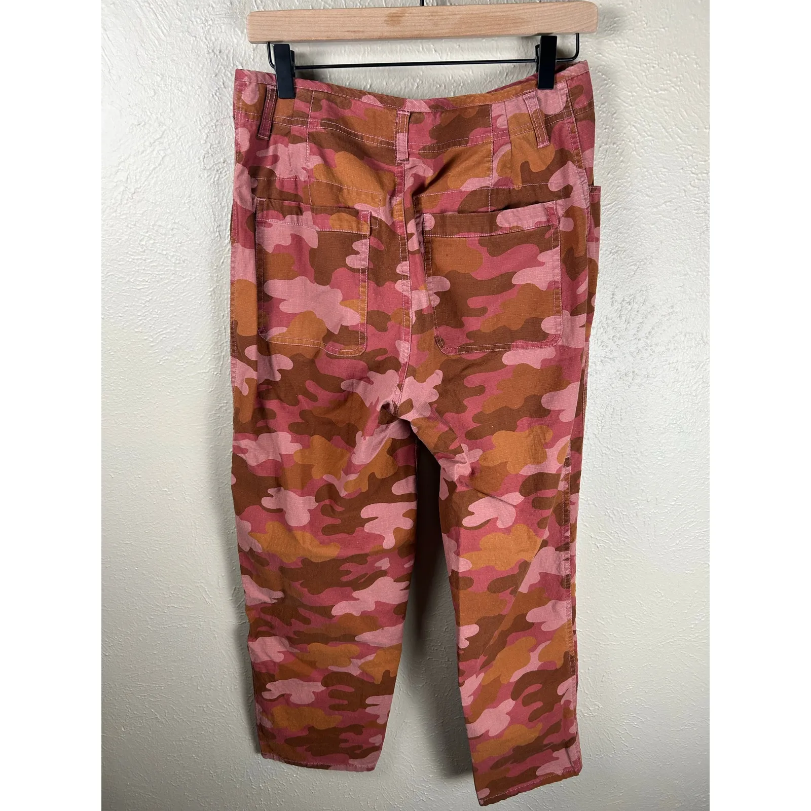 Sundance Quincy Ripstop Camo Pants Size 6 Utility Cotton Red Camouflage Trousers - Image 9