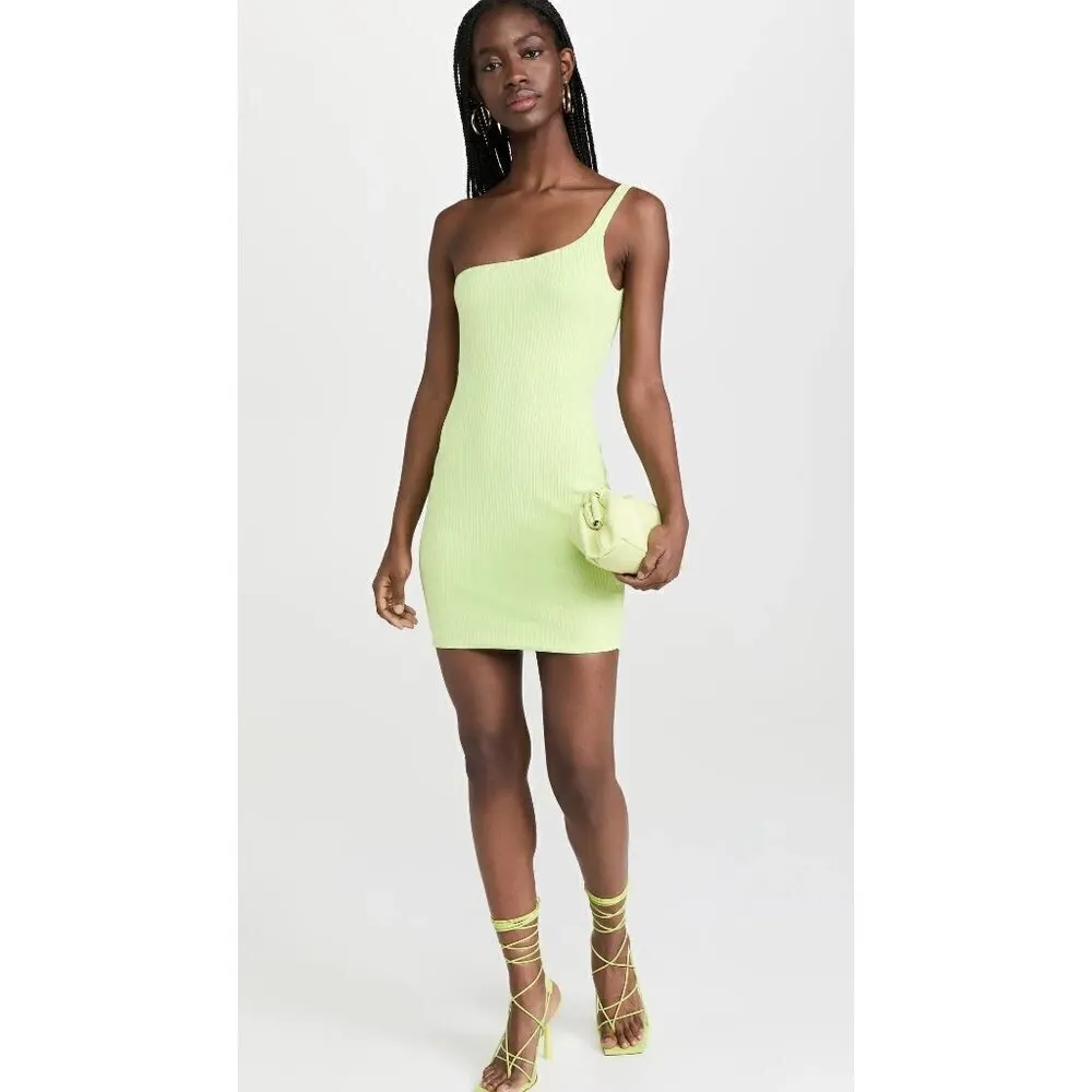 Gauge81 Erla One Shoulder Dress in Green XSmall Womens Mini Cocktail Size XS - Image 11