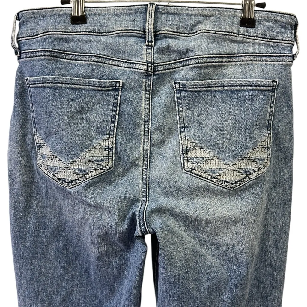 NYDJ Lift Tuck Technology Marilyn Straight Cuffed Crop Blue Jeans Petite 8 - Image 7